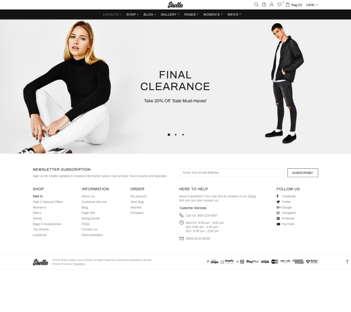 Intro for Shella - Ultimate Shopify theme, by MPIthemes